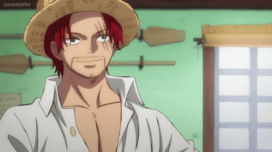 Shanks One Piece Silly Tongue Out Answer GIF