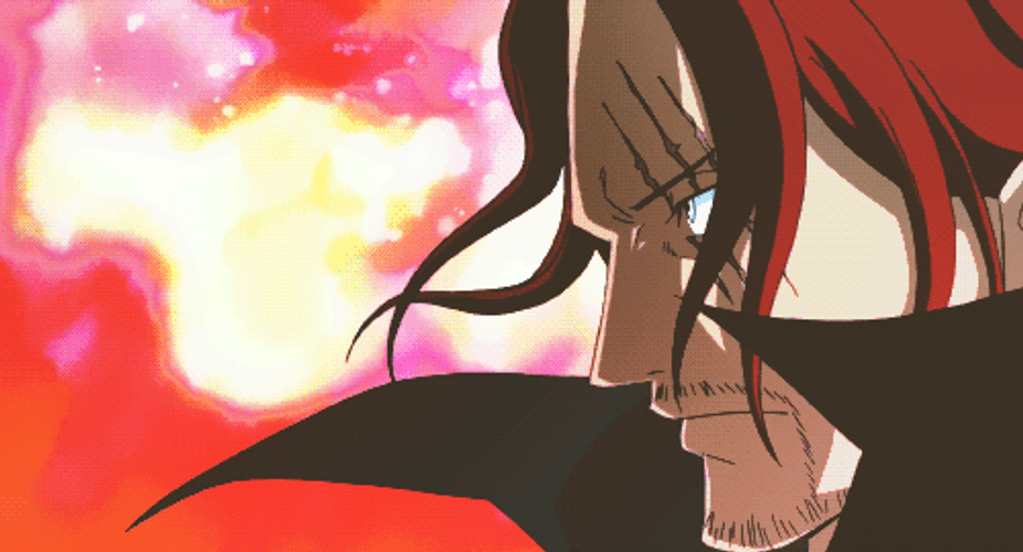 Shanks Red Haired One Evil Stare GIF