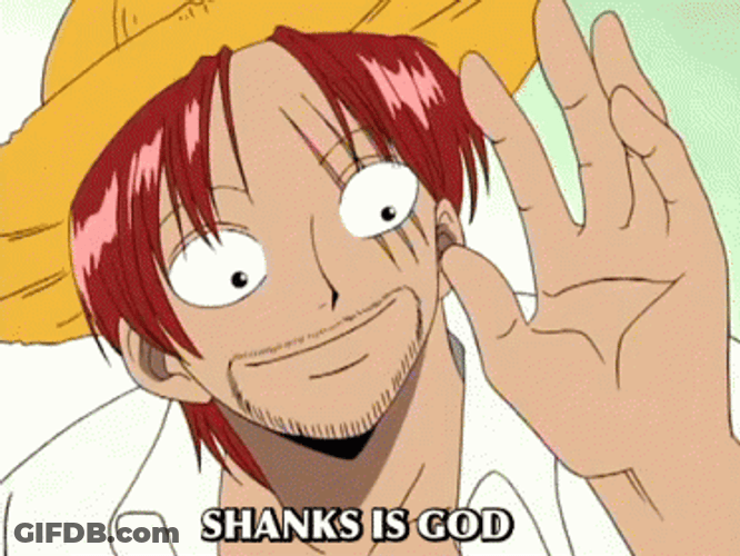 Shanks Red Haired One Piece Food GIF