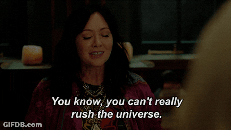 Shannen Doherty Deep Breath Can't Rush Universe GIF