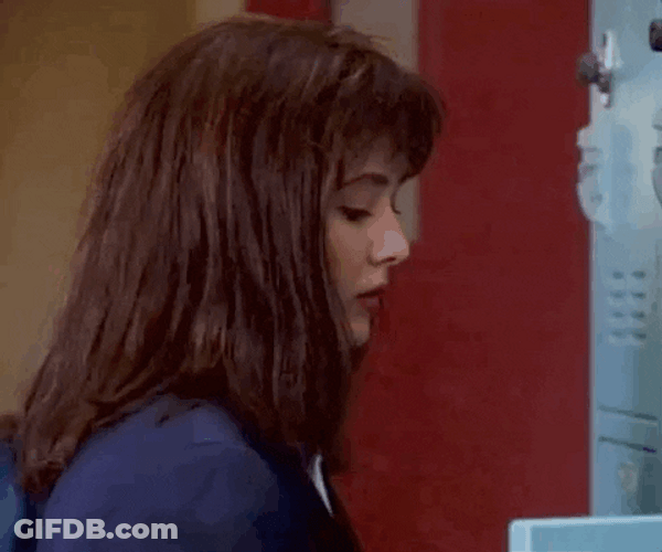 Shannen Doherty Inquisitive Stare Beverly Hills 90210 GIF