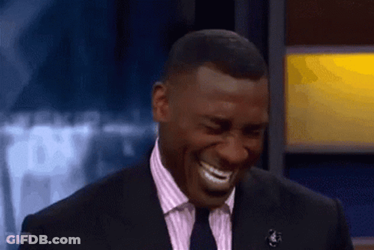 Shannon Sharpe Laughing Face GIF