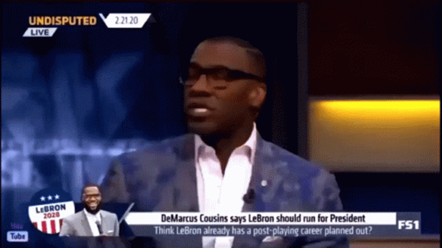 Shannon Sharpe Pointing With Hands GIF