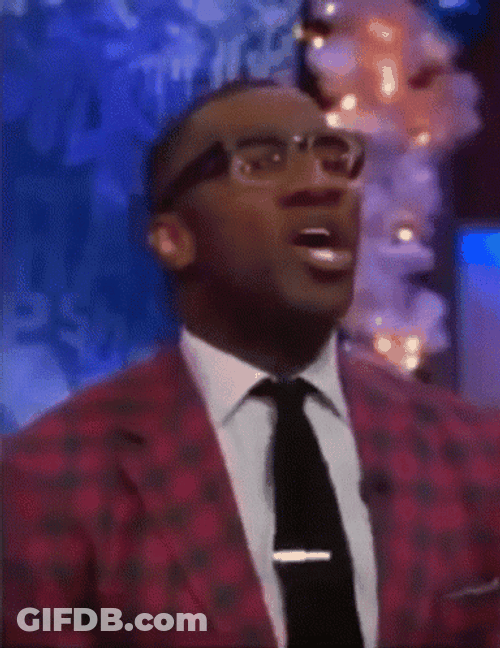 Shannon Sharpe Shouting Lost Game GIF