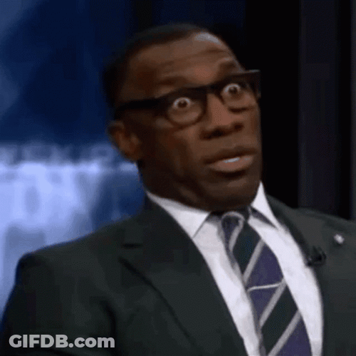 Shannon Sharpe Stunned Reaction GIF