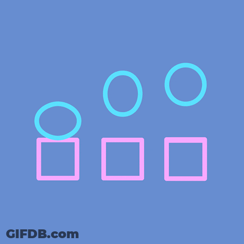 Shapes Circles Bouncing GIF