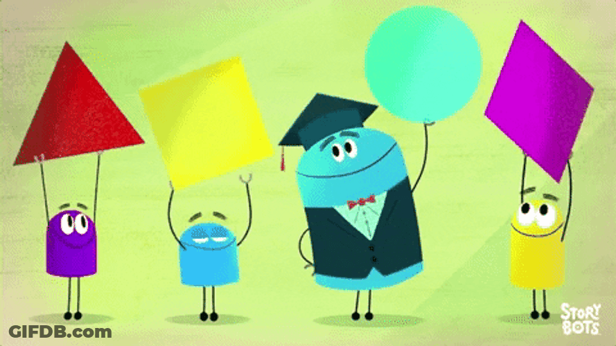 Shapes Colorful Cartoon GIF