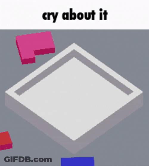 Shapes Puzzle Cry About It GIF