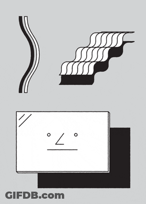 Shapes Serious Face GIF