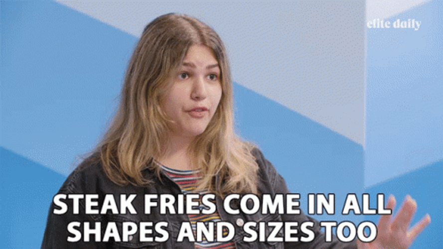 Shapes Sizes Steak Fries GIF