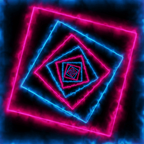 Shapes Square Neon Loop GIF