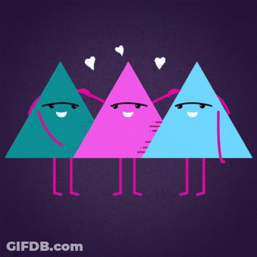 Shapes Triangle Hug GIF