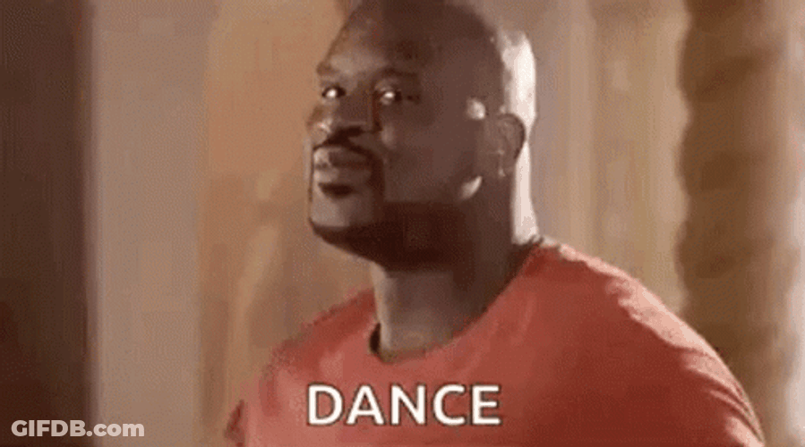 Shaq And Kitty Shimmy Dance GIF
