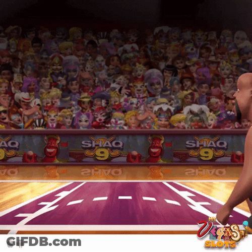 Shaq Dunking Dancing Animation GIF