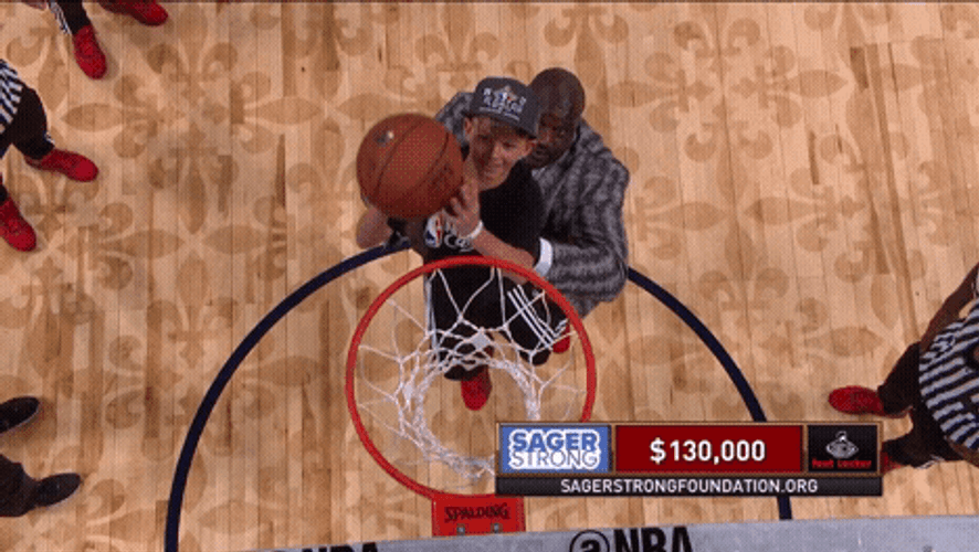 Shaq Dunking Dunk GIF