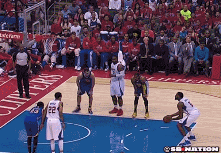 Shaq Dunking Free Throw Dunk GIF