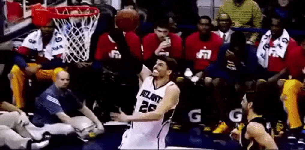Shaq Dunking Kyle Korver GIF