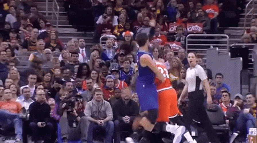 Shaq Dunking Point GIF
