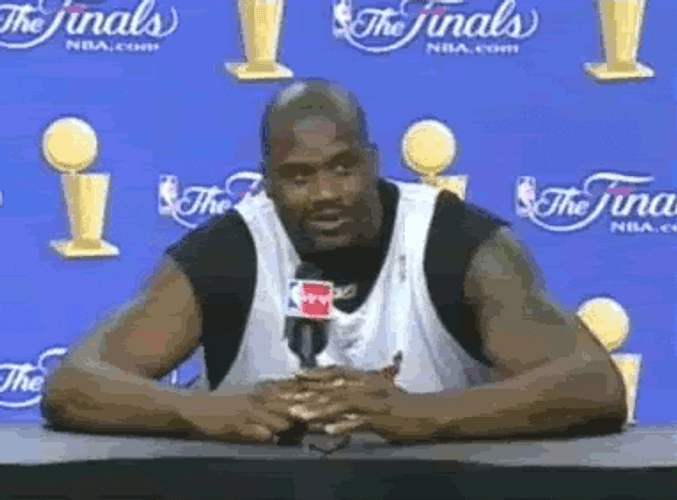 Shaq Laughing Pointing Finger GIF
