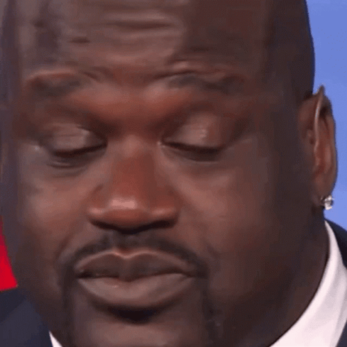 Shaq Nervous Drinking Water GIF