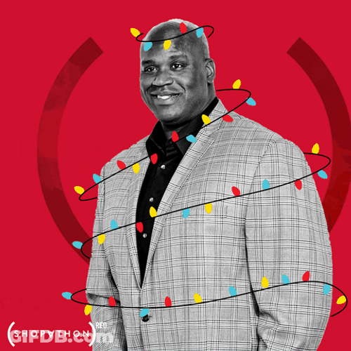 Shaquille O'neal Colorful Lights GIF
