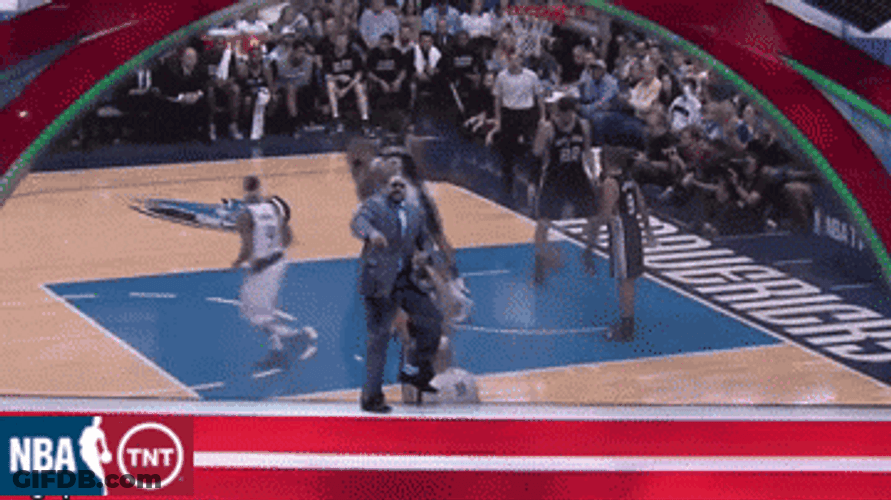 Shaquille O'neal Dancing NBA Basketball Game GIF