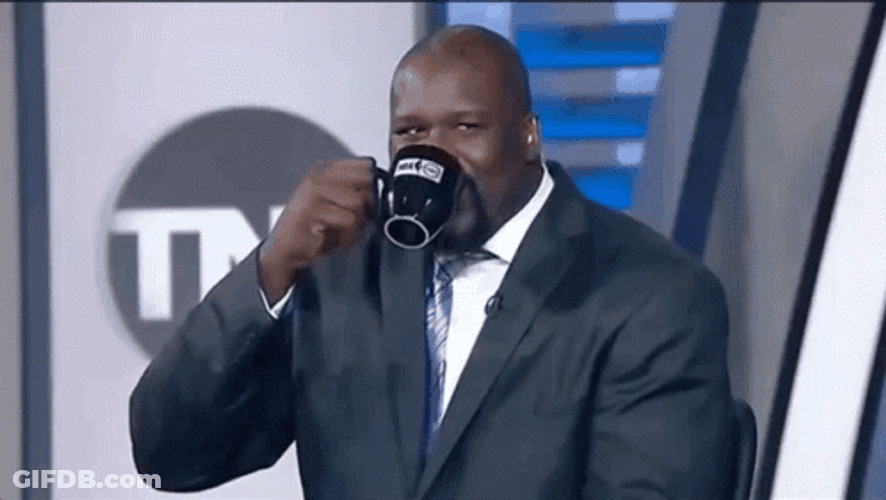 Shaquille O'neal Drink Spit GIF