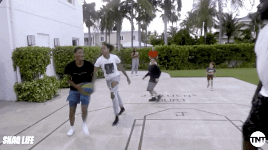 Shaquille O'neal Dunk Attack GIF