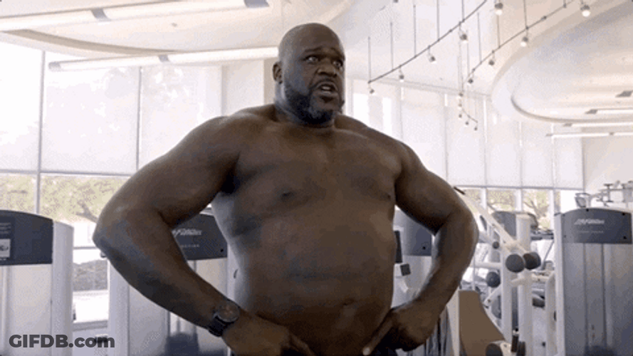 Shaquille O'neal Flex Muscle GIF