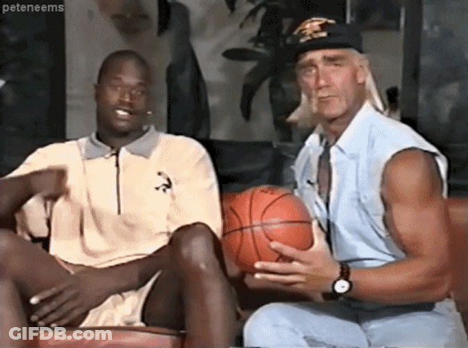 Shaquille O'neal Hulk Hogan Thumbs Up GIF