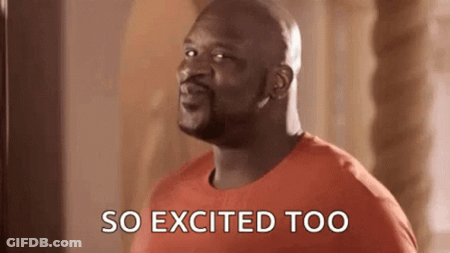 Shaquille Onael I'm So Excites Too GIF