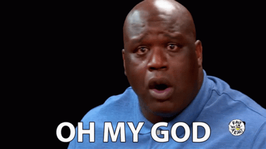 Shaquille Oneal Hot Ones Oh My God Meme GIF