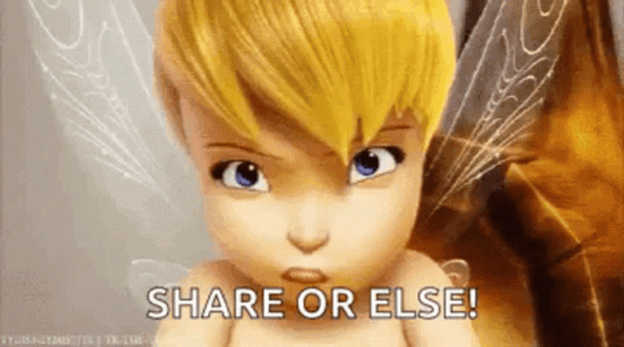 Share Tinkerbell Pout Warning GIF