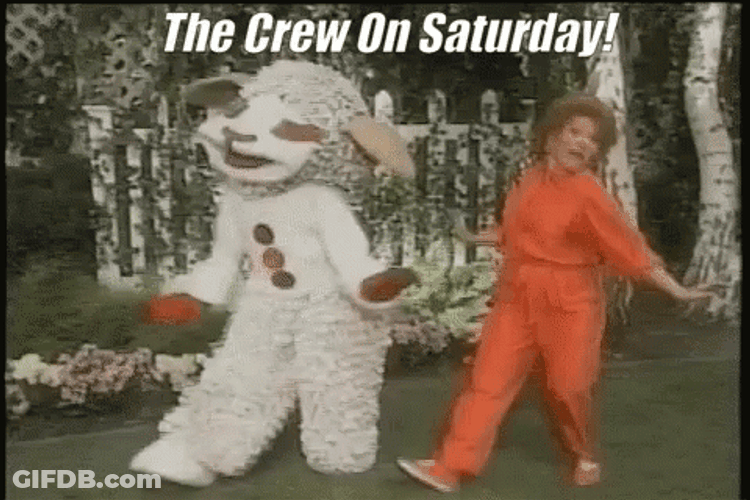 Shari Lewis And Lamb Mascot Working Saturday GIF
