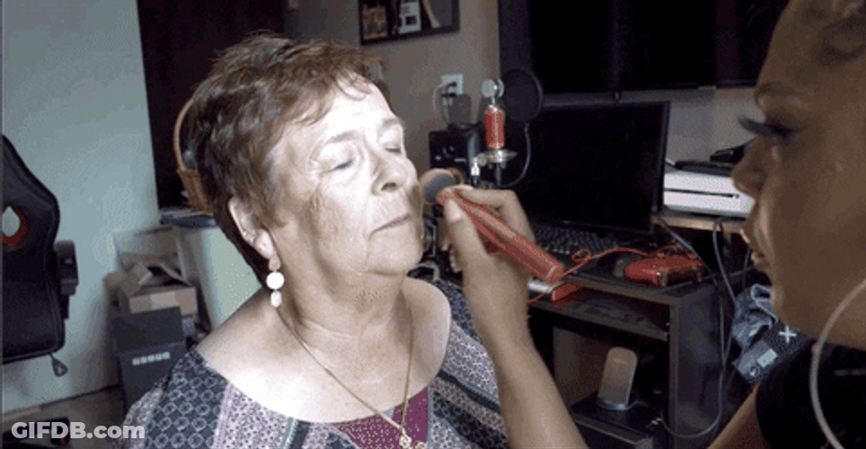Shari Marie Grandmother Snickering GIF