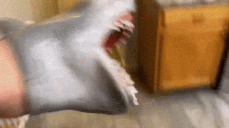 Shark Hand Gotta Poop Faster GIF