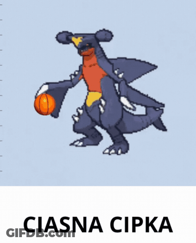 Shark Holding Basketball Ciasna Cipka GIF