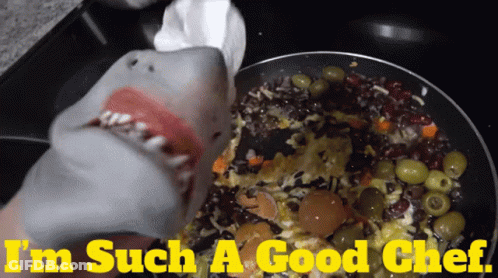 Shark I'm Such A Good Chef GIF