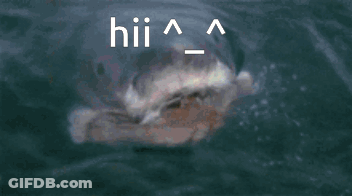 Shark In Ocean Saying Hii GIF