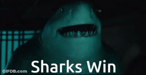 Shark Saying Sharks Win GIF