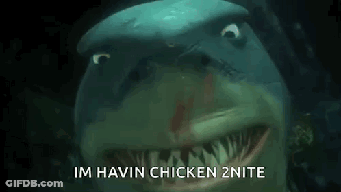 Shark Swimming Making Funny Face GIF