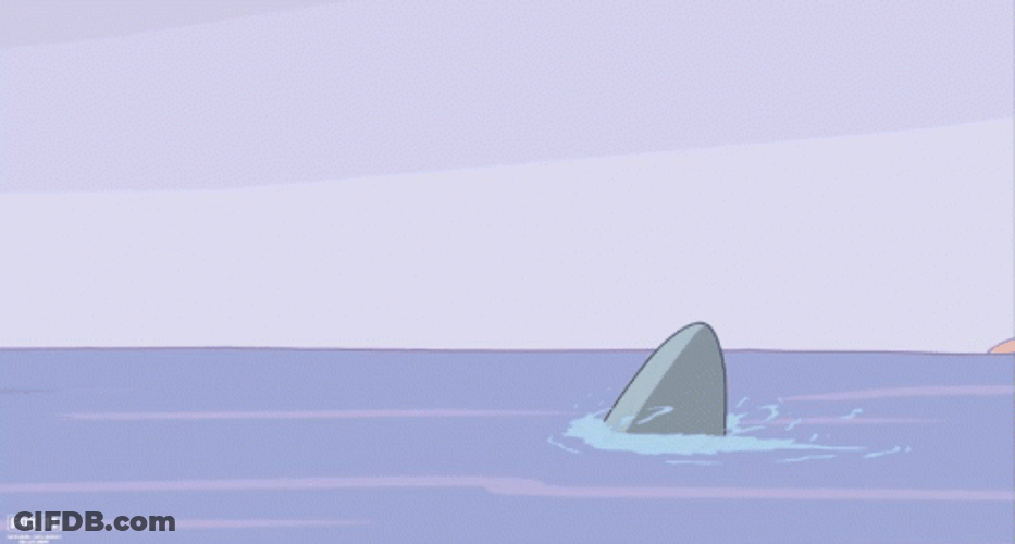 Shark Week Cartoon Shark Rider GIF
