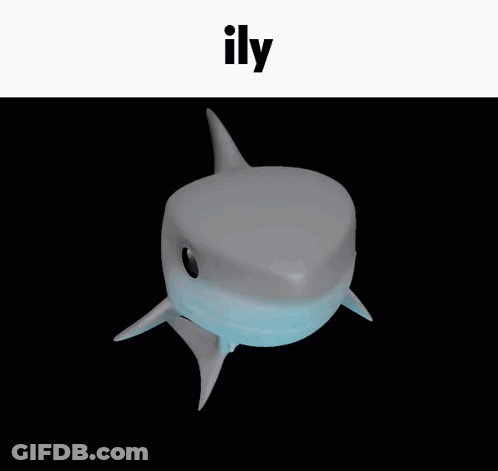 Shark With Ily GIF