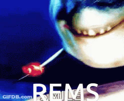 Shark With Lollipop Saying Rems GIF