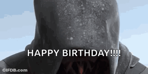 Shark With Open Mouth Saying Happy Birthday GIF