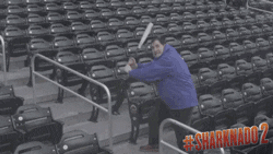 Sharknado Batting Sharks GIF