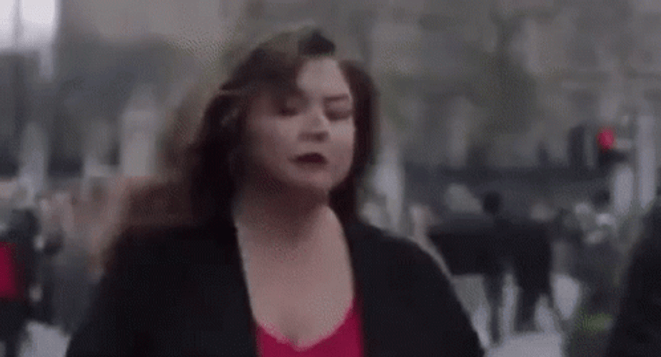 Sharknado Eating A Walking Woman GIF