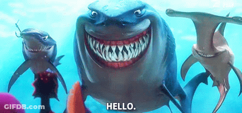 Sharks Swimming One Smiling GIF