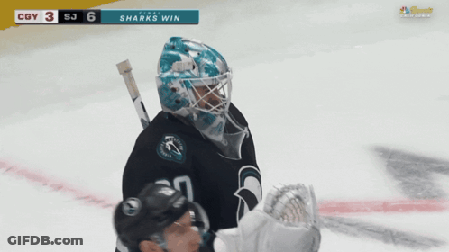 Sharks Winning Hockey Game GIF