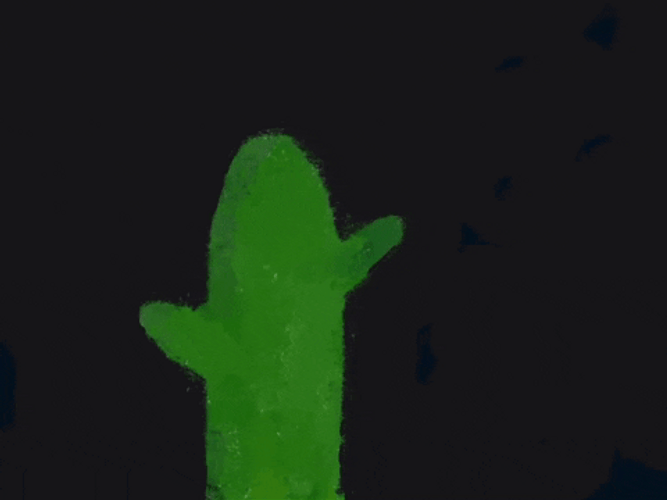 Sharp Cactus Animation GIF